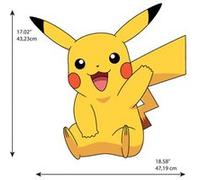 RoomMates Stickers repositionnables Pikachu – 14 autocollants muraux vinyle jaune 16,7 x 17,01 cm