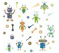 MY AGENCIES Stickers - Robots - Hauteur 22,9 cm Multicolors G