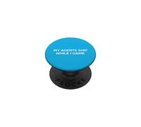 My Agents Ship While I Game Coder Hackathons Humour Meme PopSockets PopGrip Adhésif