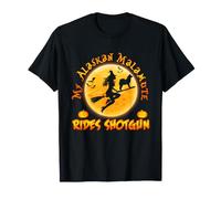 My Alaskan Malamute Rides Shotgun Dog Halloween Costume T-Shirt