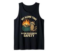 My Alone Time is for Everyonees Safety Raccoon Débardeur
