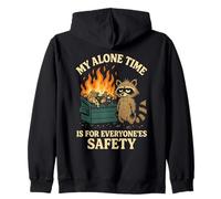 My Alone Time is for Everyonees Safety Raccoon Sweat à Capuche