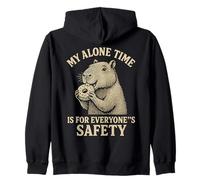 My Alone Time is for Everyones Safety Capybara Sweat à Capuche