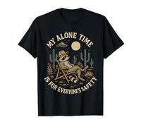My Alone Time is for Everyone's Safety Raccoon Desert Moon T-Shirt