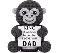 MY-ALVVAYS Cadeau Gorilla pour papa de la part de sa fille et de son fils, cadeau amusant pour papa, cadeau d'anniversaire pour papa, décoration de bureau gorille mignonne pour bureau, cadeau unique