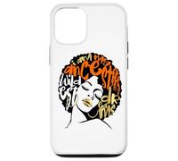 My Ancestors Dream Afro Black Woman Diva Orange Black Girl Coque pour iPhone 12/12 Pro