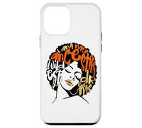 My Ancestors Dream Afro Black Woman Diva Orange Black Girl Coque pour iPhone 12 Mini