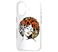 My Ancestors Dream Afro Black Woman Diva Orange Black Girl Coque pour iPhone 17