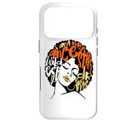 My Ancestors Dream Afro Black Woman Diva Orange Black Girl Coque pour iPhone 17 Pro