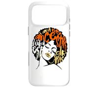 My Ancestors Dream Afro Black Woman Diva Orange Black Girl Coque pour iPhone 17 Pro Max
