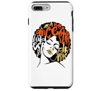 My Ancestors Dream Afro Black Woman Diva Orange Black Girl Coque pour iPhone 7 Plus/8 Plus