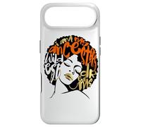 My Ancestors Dream Afro Black Woman Diva Orange Black Girl Coque pour iPhone Air