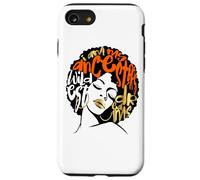 My Ancestors Dream Afro Black Woman Diva Orange Black Girl Coque pour iPhone SE (2020) / 7/8