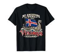 My Ancestors Were Vikings Drapeau de l'Islande Vintage T-Shirt