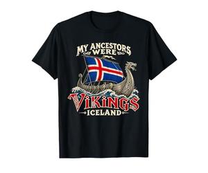 My Ancestors Were Vikings Drapeau de l'Islande Vintage T-Shirt