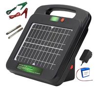 My Animal Command Chargeur de clôture électrique à énergie solaire de 0,25 joules (9-11 kV) avec batterie au lithium Energizer Confinement et protection du bétail, chevaux, bétail, moutons, animaux