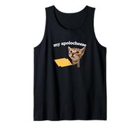 My Apolocheese Excuses Funny Witty Y2K Cat Meme Word Play Débardeur