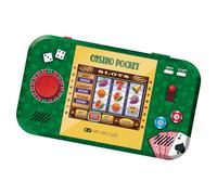 My Arcade Poche casino : jeu d'arcade rétro casino, batterie rechargeable, comprend étui de voyage et protecteur d'écran, roulette, poker, blackjack et plus encore