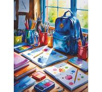 My Art Desk: A Creative Student’s Notebook: A beautiful back-to-school journal for artistic kids, teens and students | Lined notebook for writing, ... school, high school or university students