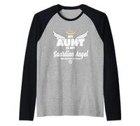 My Aunt is My Guardian Angel She Watches Over Me in Memory Manche Raglan
