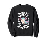 My Axolotl Ate My Homework ! Axolotl Whisperer Kawaii Sweatshirt