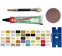 My-B-Style Caramel Pâte/Laque émaillée Kit de réparation pour salle de bain, carrelage, céramique, peinture de voiture, vélo, bois, stratifié, etc. Kit pratique avec émail éléphant de 8 ml, spatule en