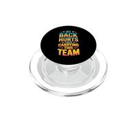 My Back Hurts from Carrying This Team Équipe Gamer Rage PopSockets PopGrip pour MagSafe