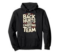 My Back Hurts from Carrying This Team Équipe Gamer Rage |- Sweat à Capuche