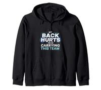My Back Hurts from Carrying This Team Équipe Gamer Rage - Sweat à Capuche