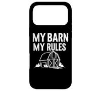 My Barn My Rules Sarcastic Funny Farming Humour Coque pour iPhone 17 Pro Max