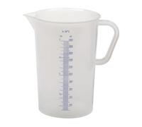 my basics 443.0814 Gobelet doseur Vit-Lab avec anse, en PP, jusqu'à 100 °C, 2 l, Ø 14,5 x 21,5 cm, transparent