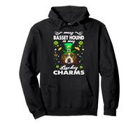 My Basset Hound is My Lucky Charm Dog St Patricks Day Dogs Sweat à Capuche