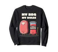 My BBQ My Rules Funny Grill Déclaration Sweatshirt