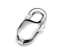 My-Bead 1 pièce Fermoir mousqueton 13mm Argent 925 sans nickel pour Bracelets et Colliers Qualité par Bijoutier DIY