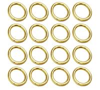 My-Bead 10 pièces anneaux de liaison Ø 4mm Argent 925 double plaqué or anneaux soudées pour la création de bijoux DIY