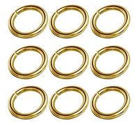 My-Bead 10 pièces anneaux ouvert Ø 2 mm x 1 mm argent 925 plaqué or double sans nickel pour la création de bijoux