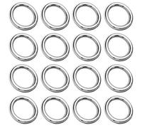 My-Bead 20 pièces anneaux soudé Ø 5mm Argent 925 hypoallergénique anneaux pour l'artisanat DIY