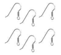 My-Bead 3 paires Crochets pour Boucles d'Oreilles 18mm Argent 925 sans nickel hypoallergénique Qualité par bijoutier DIY