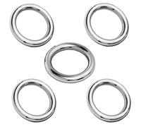 My-Bead 5 pièces grands anneaux soudé Ø 8mm Argent 925 hypoallergénique anneaux pour l'artisanat DIY
