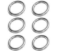 My-Bead 6 pièces anneaux ouverts rond Ø 3mm Argent 925 sans nickel pour la création de bijoux DIY