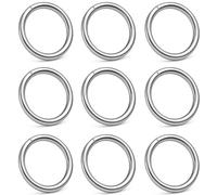 My-Bead Anneaux ouverts ronds 10 mm en argent 925 - Anneaux de jonction pour bijoux, colliers, bracelets et boucles d’oreilles - Apprêts argent massif pour création DIY (Lot de 10 pièces)