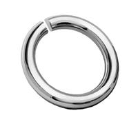 My-Bead Anneaux ouverts ronds 10 mm en argent 925 - Anneaux de jonction pour bijoux, colliers, bracelets et boucles d’oreilles - Apprêts argent massif pour création DIY (Lot de 1 pièces)
