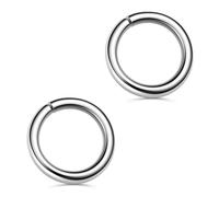My-Bead Anneaux ouverts ronds 2 mm en argent 925 - Anneaux de jonction pour bijoux, colliers, bracelets et boucles d’oreilles - Apprêts argent massif pour création DIY (Lot de 2 pièces)