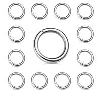 My-Bead Anneaux ouverts ronds 3 mm en argent 925 - Anneaux de jonction pour bijoux, colliers, bracelets et boucles d’oreilles - Apprêts argent massif pour création DIY (Lot de 20 pièces)