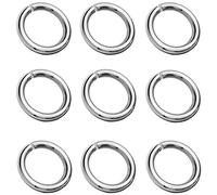 My-Bead Anneaux ouverts ronds 4 mm en argent 925 - Anneaux de jonction pour bijoux, colliers, bracelets et boucles d’oreilles - Apprêts argent massif pour création DIY (Lot de 10 pièces)
