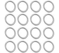 My-Bead Anneaux ouverts ronds 8 mm en argent 925 - Anneaux de jonction pour bijoux, colliers, bracelets et boucles d’oreilles - Apprêts argent massif pour création DIY (Lot de 20 pièces)