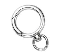 My-Bead Fermoir à ressort avec œillet rotatif 20 mm Boucle à ressort en argent sterling 925 pour chaîne pendentif colliers DIY