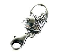 My-Bead Fermoir mousqueton double 22mm Poisson romantique Argent 925 pour colliers bracelet Qualité par bijoutier DIY