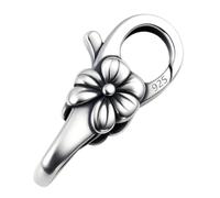 My-Bead Fermoir mousqueton double Ruban 23mm Argent 925 pour colliers bracelet Qualité par bijoutier DIY