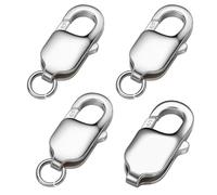 My-Bead Fermoirs mousquetons en argent 925 16 mm (20 mm) pour colliers bracelets colliers remplacement et réparation (3 pièces)